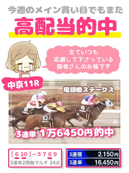 メルマガ競馬予想的中その1